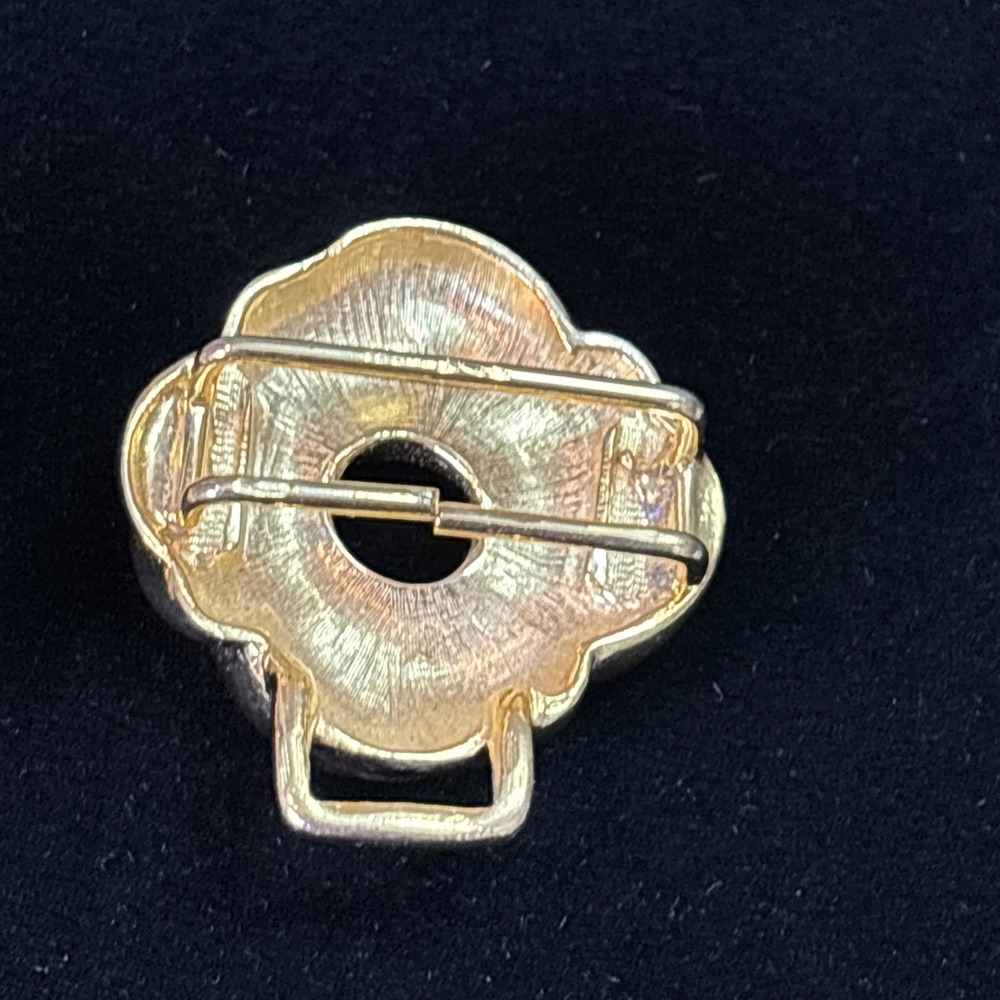 Vintage Dottie‎ Smith Gold Tone Love Knot Belt Buckle Double Swirl Signed - Picture 9 of 10